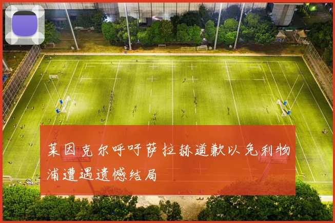 莱因克尔呼吁萨拉赫道歉以免利物浦遭遇遗憾结局
